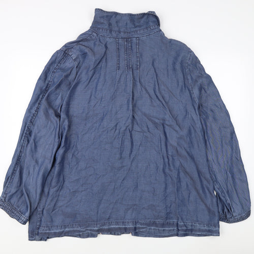 Ann Harvey Women's Blue Plus Size Basic Jacket