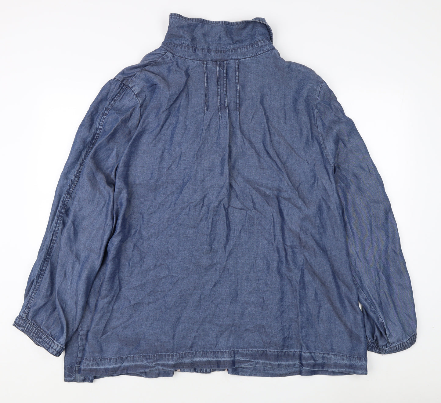 Ann Harvey Women's Blue Plus Size Basic Jacket