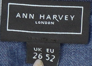Ann Harvey Women's Blue Plus Size Basic Jacket