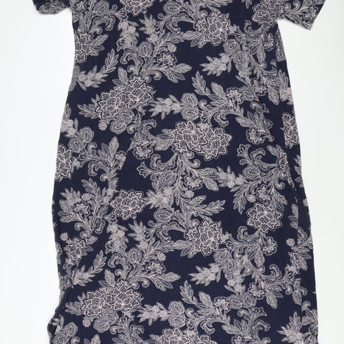 Marks and Spencer Women Blue Floral Dress Size 26
