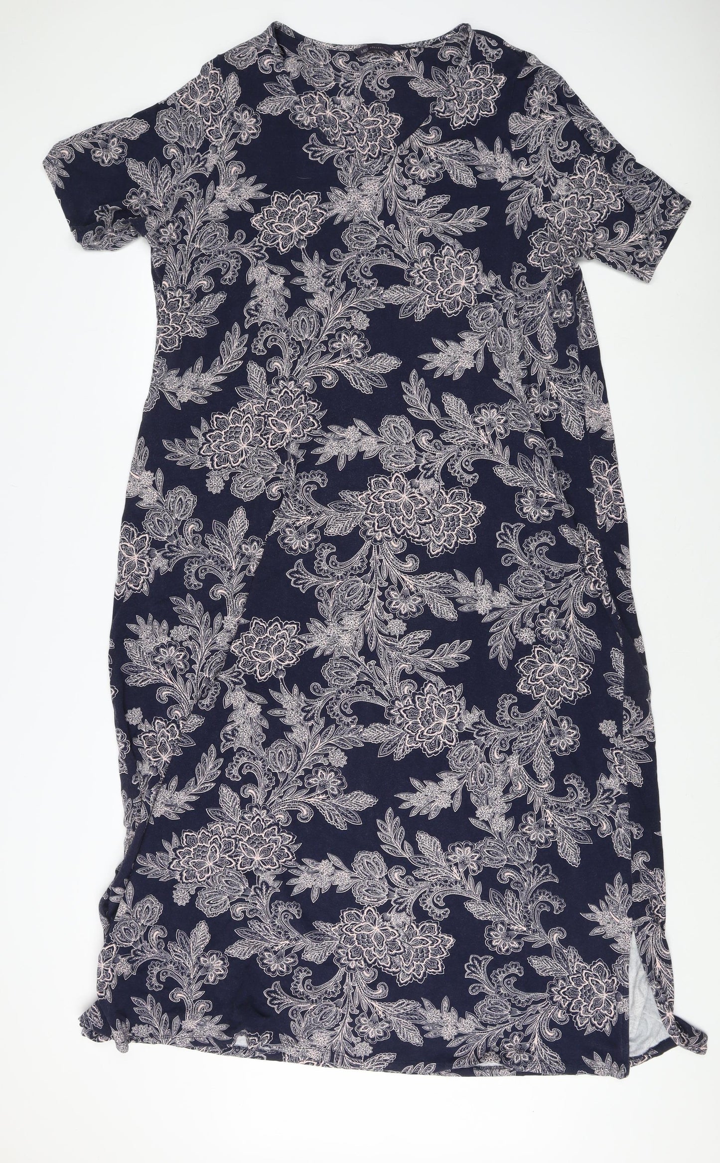 Marks and Spencer Women Blue Floral Dress Size 26