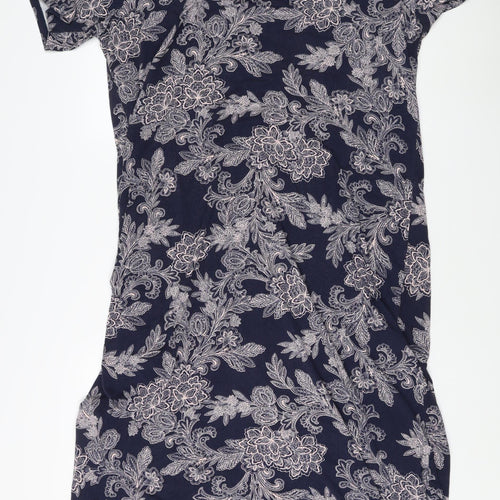 Marks and Spencer Women Blue Floral Dress Size 26