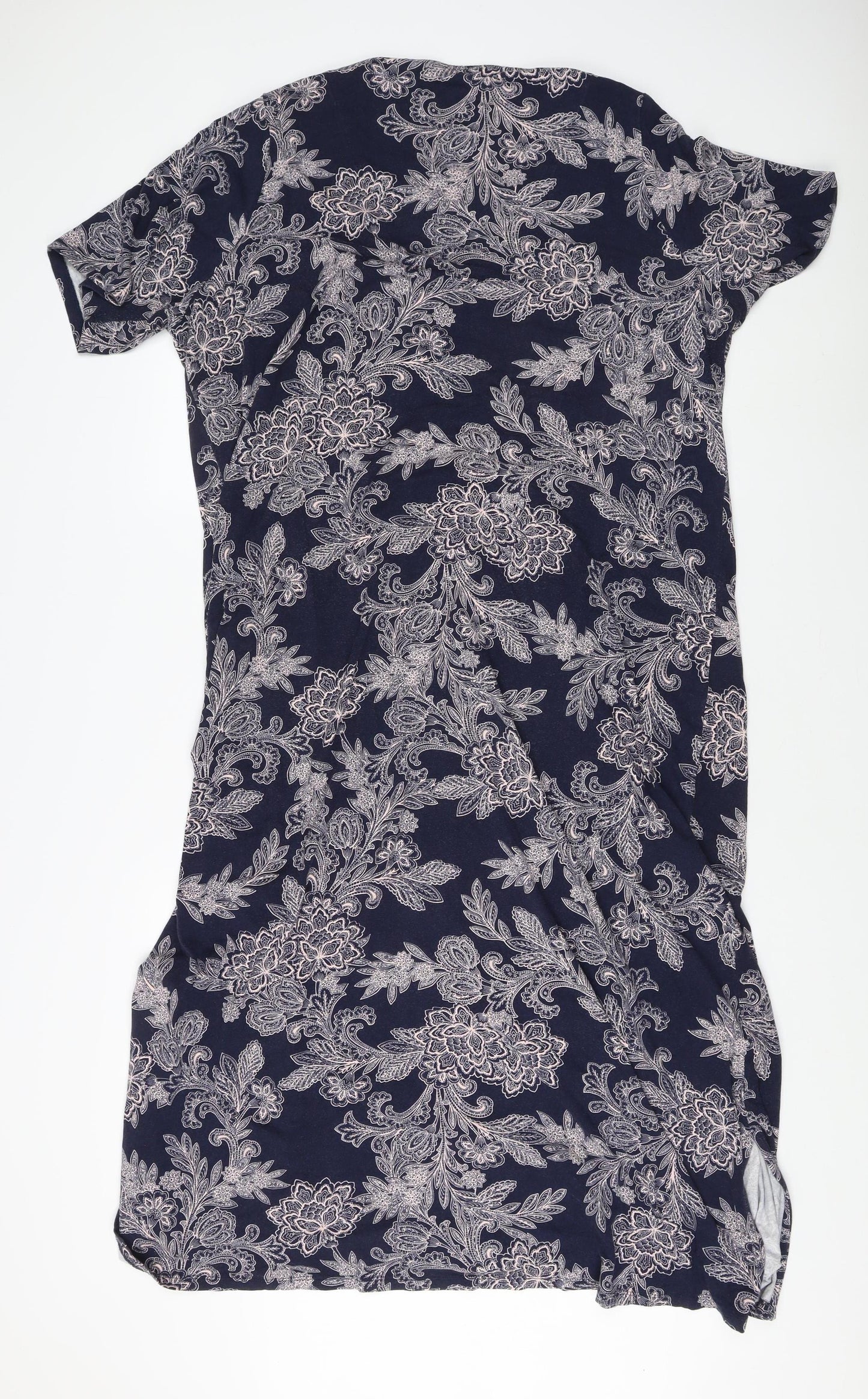Marks and Spencer Women Blue Floral Dress Size 26