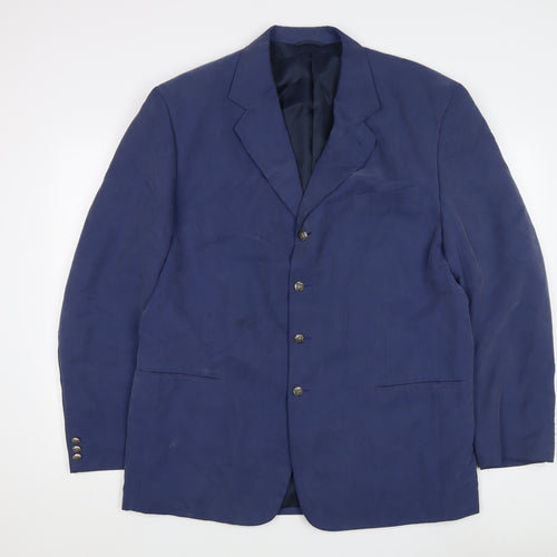 Uomo Desideri Men's Blue Blazer, Size 44, Formal Jacket