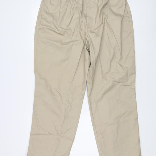 Greenwoods Men's Beige Casual Trousers Size L