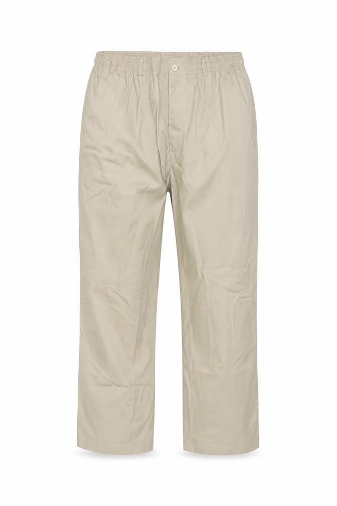 Front view of Greenwoods Men's Beige Casual Trousers, size L