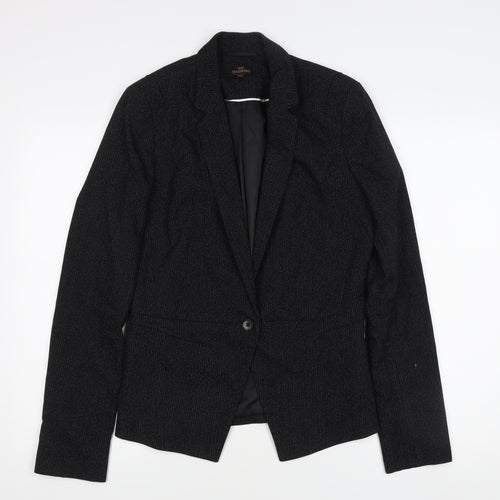 Next Women's Black Pinstripe Blazer Size 10 Tall