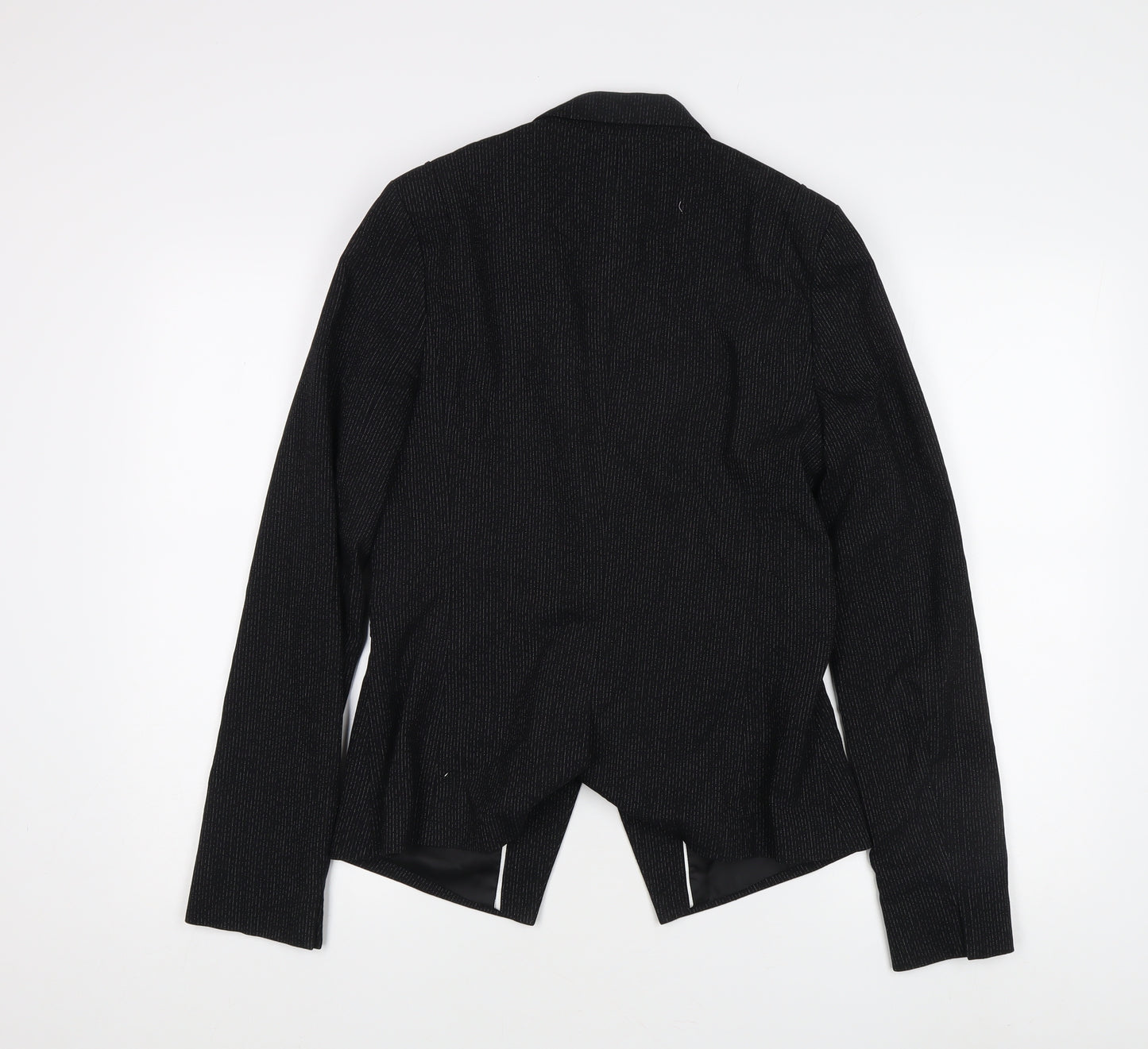 Next Women's Black Pinstripe Blazer Size 10 Tall