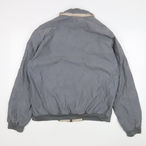 Savatini Men's Grey Bomber Jacket L