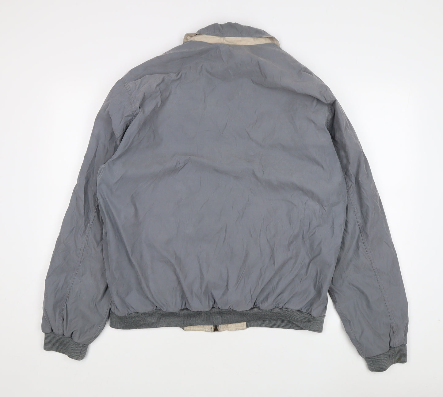 Savatini Men's Grey Bomber Jacket L