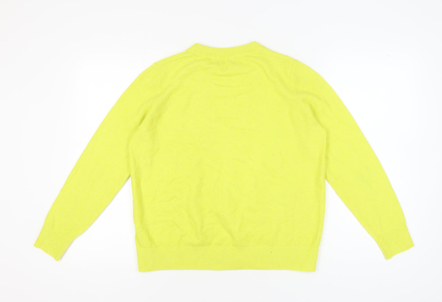 Marks and Spencer Women’s Green Cotton Jumper M