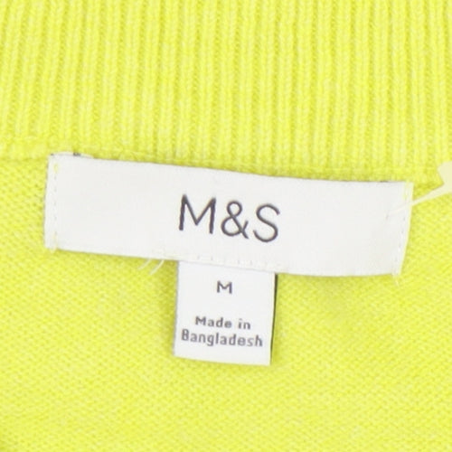 Marks and Spencer Women’s Green Cotton Jumper M
