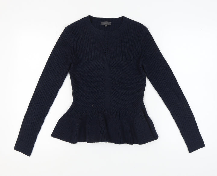 Pied A Terre Women's Blue Pullover Jumper, Size 8