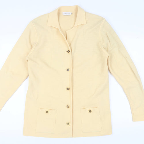 Bonmarché Women's Beige Cardigan M - Buttoned Acrylic