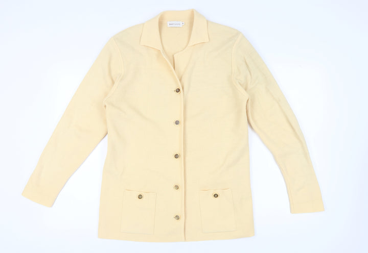 Bonmarché Women's Beige Cardigan M - Buttoned Acrylic