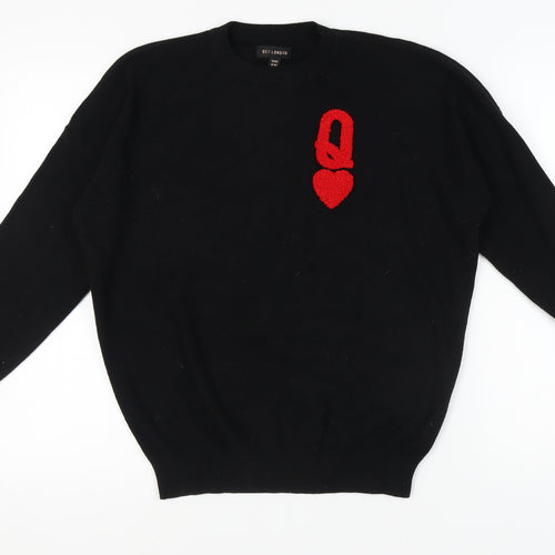QED London Women's Black Pullover Jumper M/L