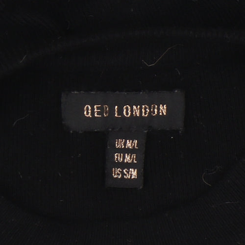 QED London Women's Black Pullover Jumper M/L