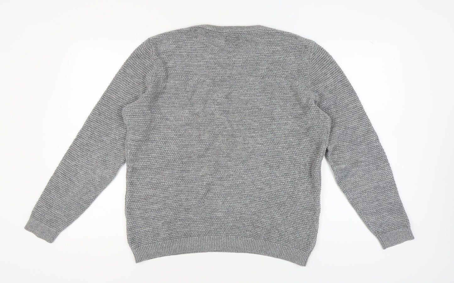 Selected Homme Men’s Grey Knit Pullover Jumper XL