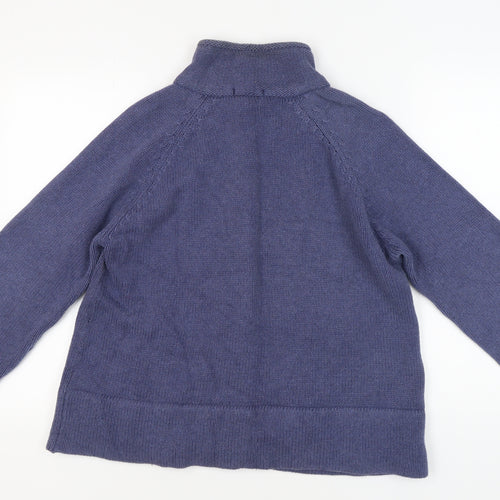 Marks and Spencer Women's Blue Full Zip Jumper Size 20