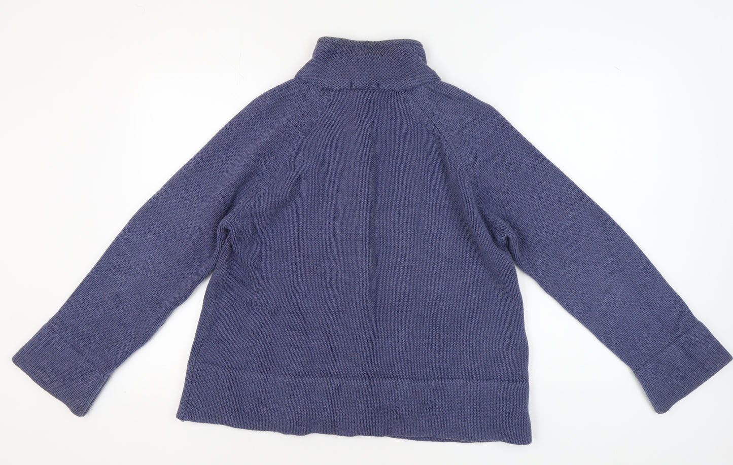 Marks and Spencer Women's Blue Full Zip Jumper Size 20