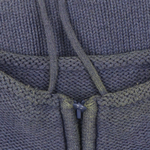 Marks and Spencer Women's Blue Full Zip Jumper Size 20