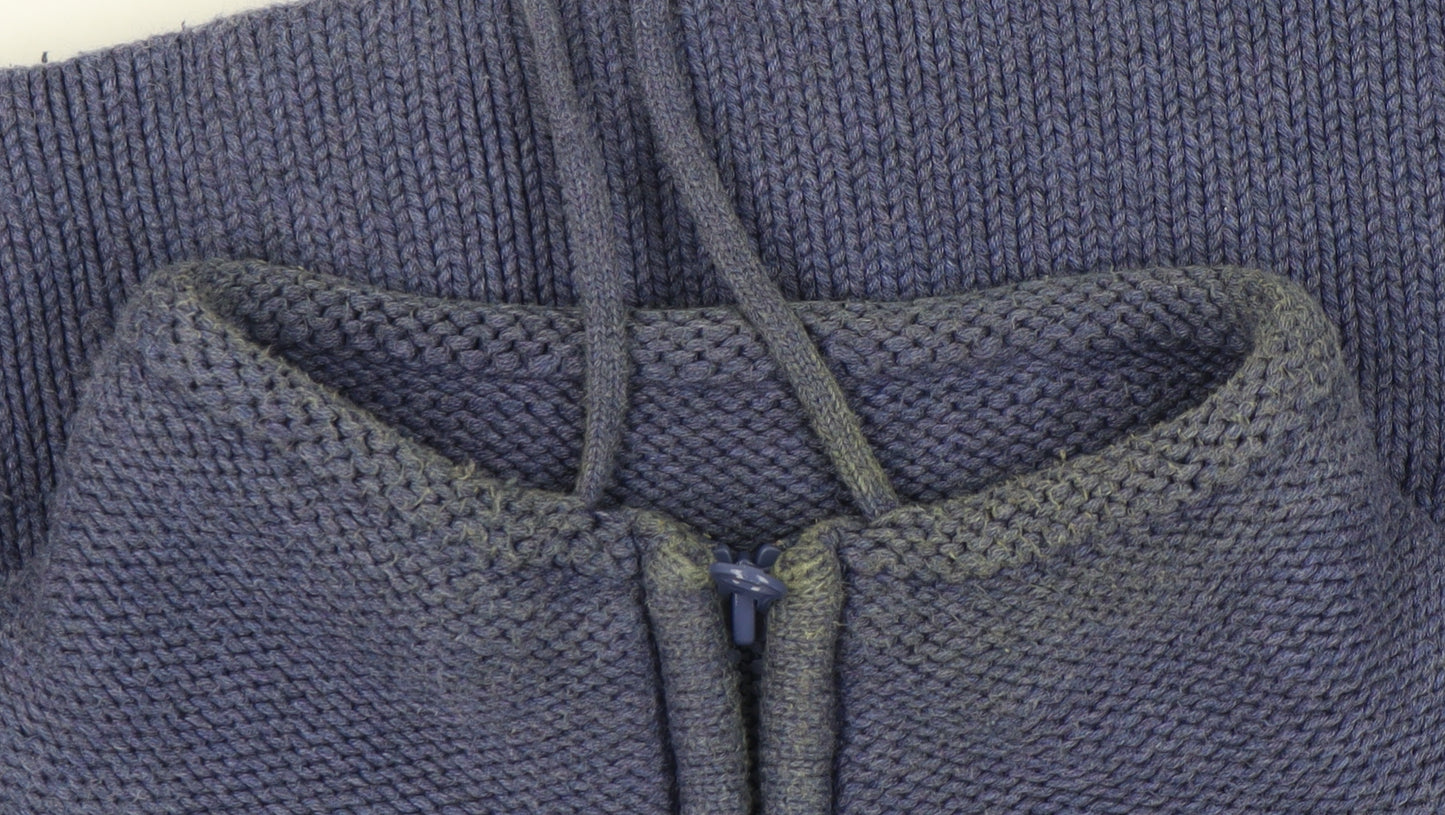 Marks and Spencer Women's Blue Full Zip Jumper Size 20