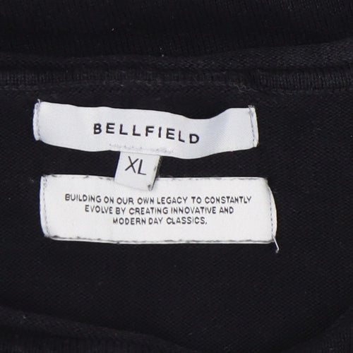 Bellfield Men's XL Black Cotton Pullover Jumper