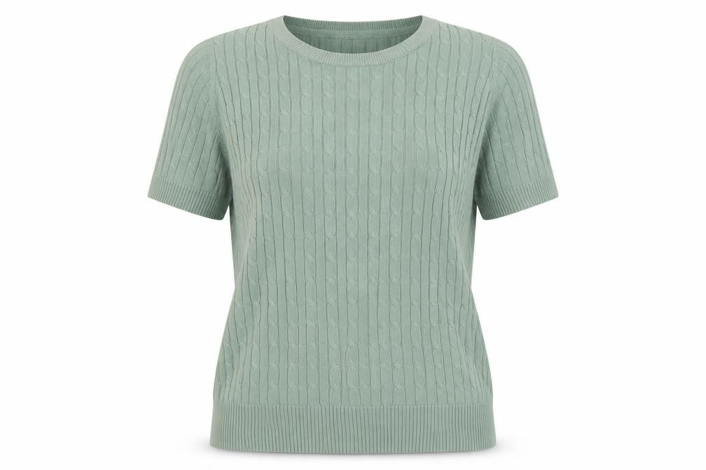 Front view of Jones New York Women's Green jumper, M, Cotton