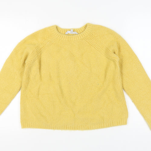 Red Herring Women's Yellow Pullover Jumper Size 12