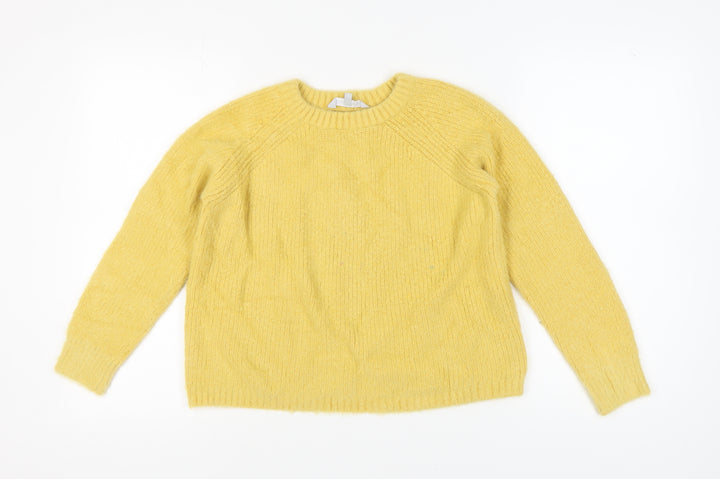 Red Herring Women's Yellow Pullover Jumper Size 12