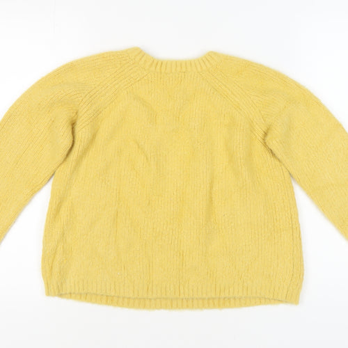 Red Herring Women's Yellow Pullover Jumper Size 12