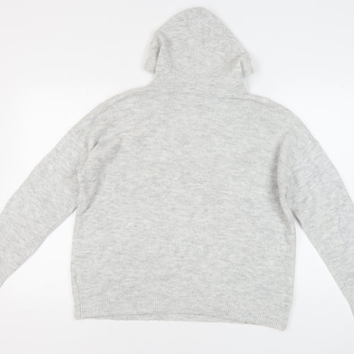 Disney Women's Grey Mickey Mouse Pullover Hoodie Jumper M