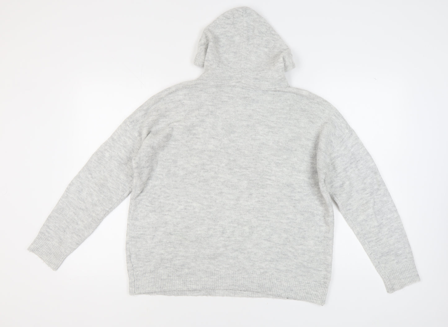 Disney Women's Grey Mickey Mouse Pullover Hoodie Jumper M