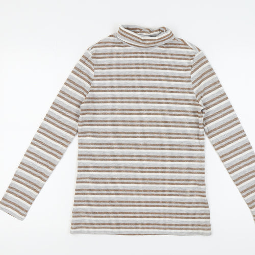 Marks and Spencer Women Stripe Top Size 12 Multicoloured