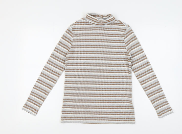 Marks and Spencer Women Stripe Top Size 12 Multicoloured