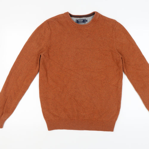 Maine New England Men's Orange Wool Pullover Jumper S