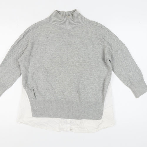 French Connection Women's Grey Pullover Jumper S