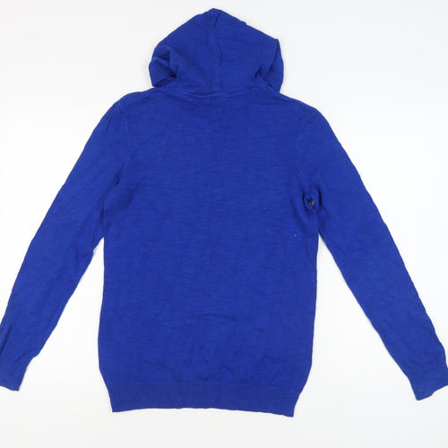 H&M Boys Blue Pullover Hoodie 12 Plus Gym Training