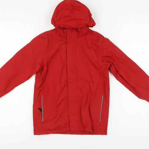 Regatta Kids Red Rain Coat, 7-8 Yrs, Waterproof & Hooded, Excellent