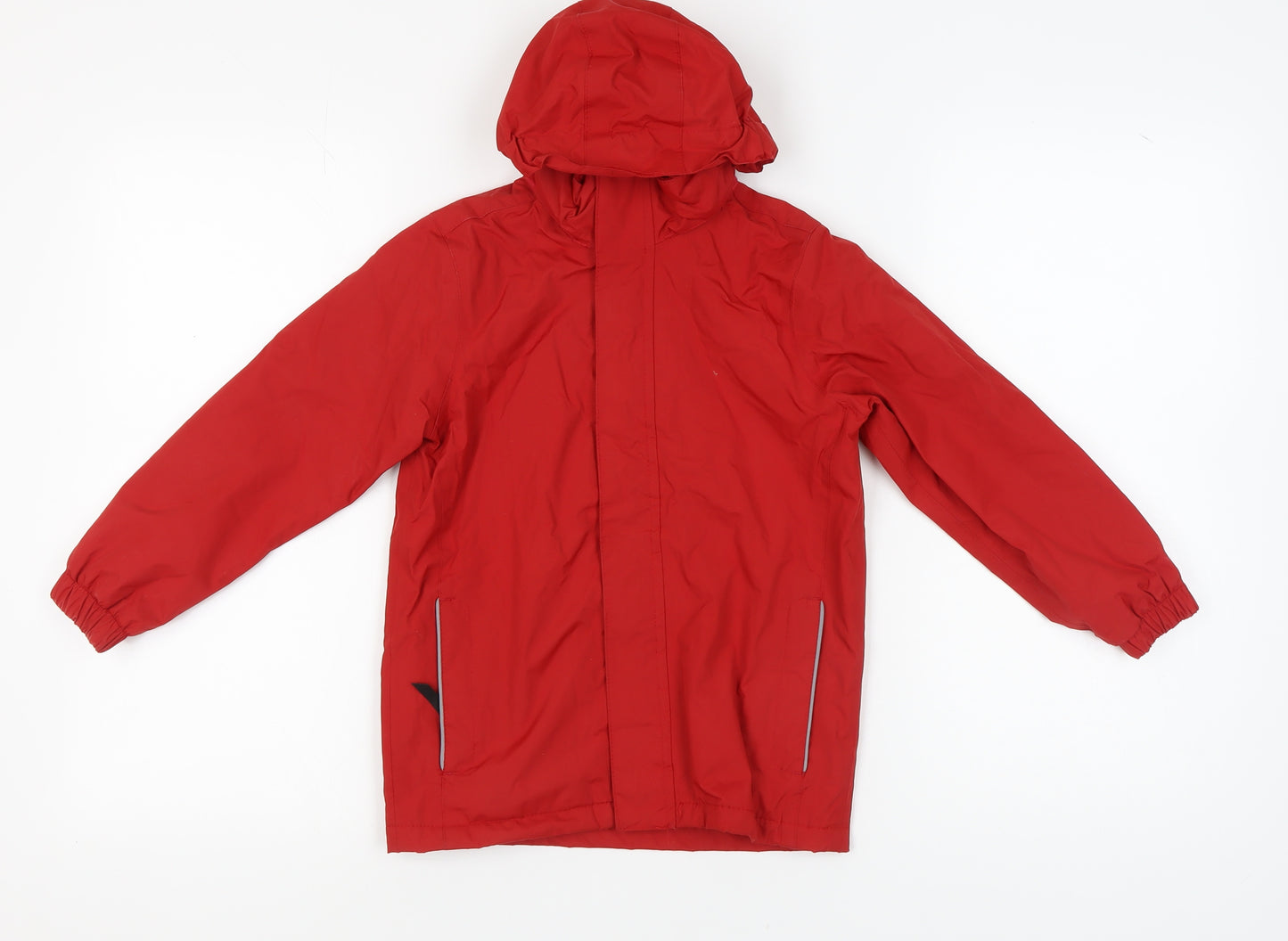 Regatta Kids Red Rain Coat, 7-8 Yrs, Waterproof & Hooded, Excellent