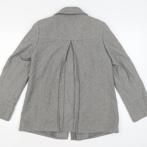 Marks and Spencer Women's Grey Wool Blend Toggle Coat