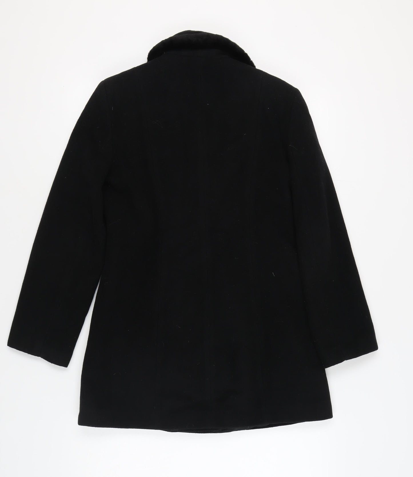 Dorothy Perkins Women’s Black Wool Pea Coat Size 10