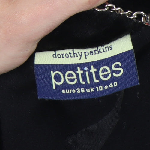 Dorothy Perkins Women’s Black Wool Pea Coat Size 10