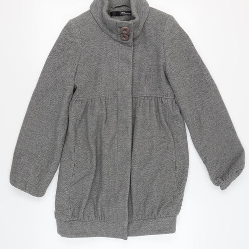 Jane Norman Women's Grey Herringbone Coat Size 8