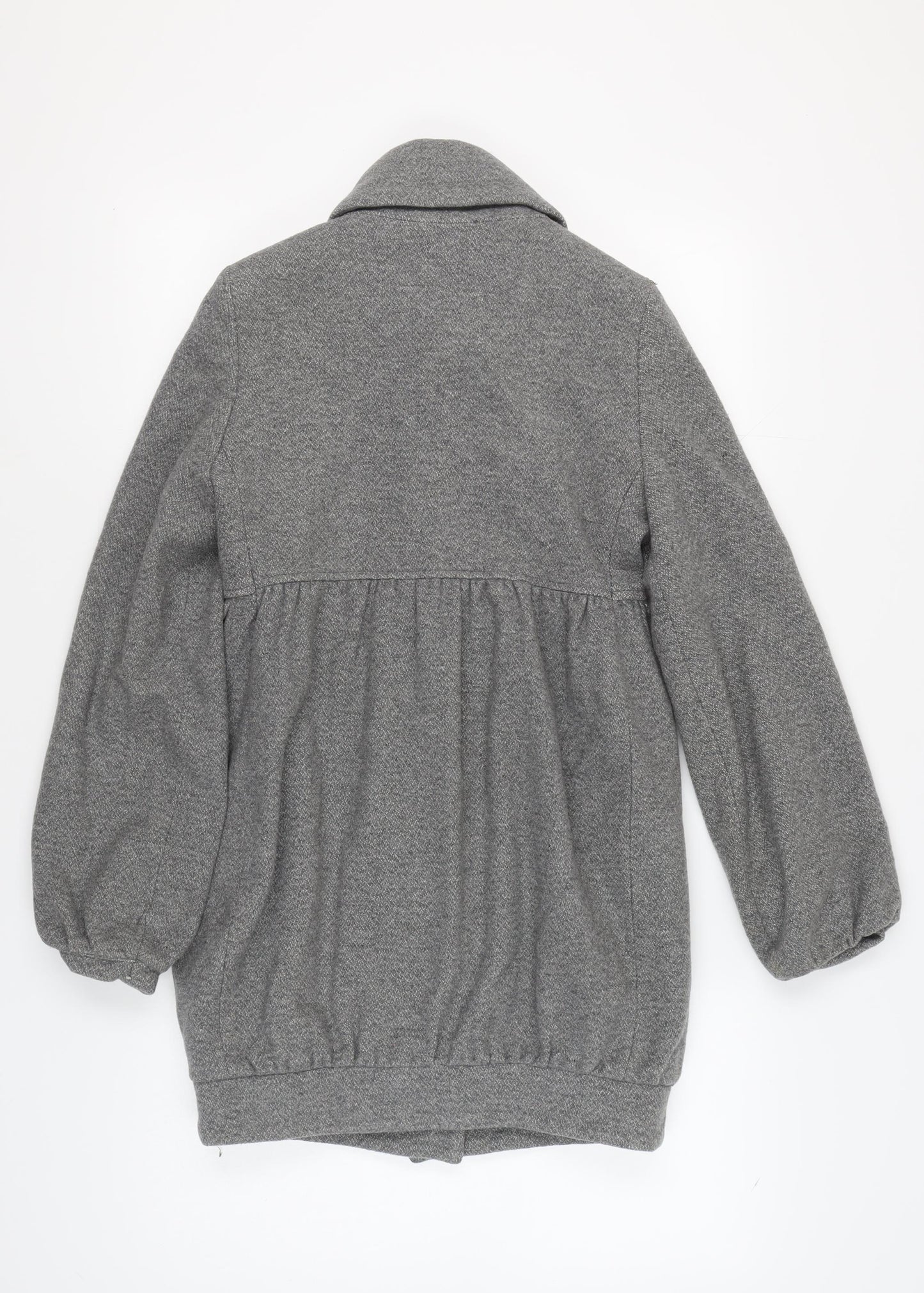 Jane Norman Women's Grey Herringbone Coat Size 8
