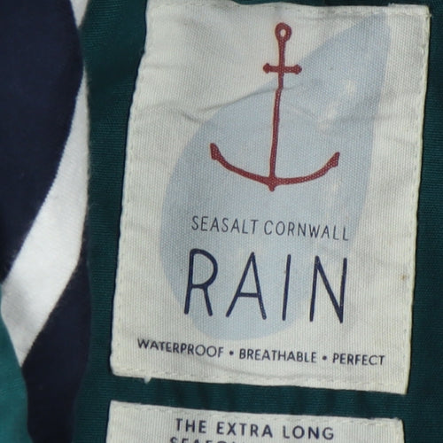 Seasalt Cornwall Women's Green Rain Coat, Size 16, Nautical Style