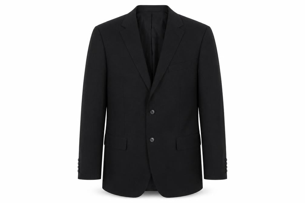 Front view of Marks & Spencer Men's Charcoal Long Blazer 42L