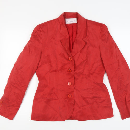 J. Taylor Women's Red Blazer, Size 14, Excellent Condition