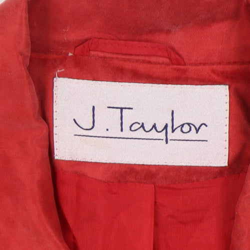 J. Taylor Women's Red Blazer, Size 14, Excellent Condition