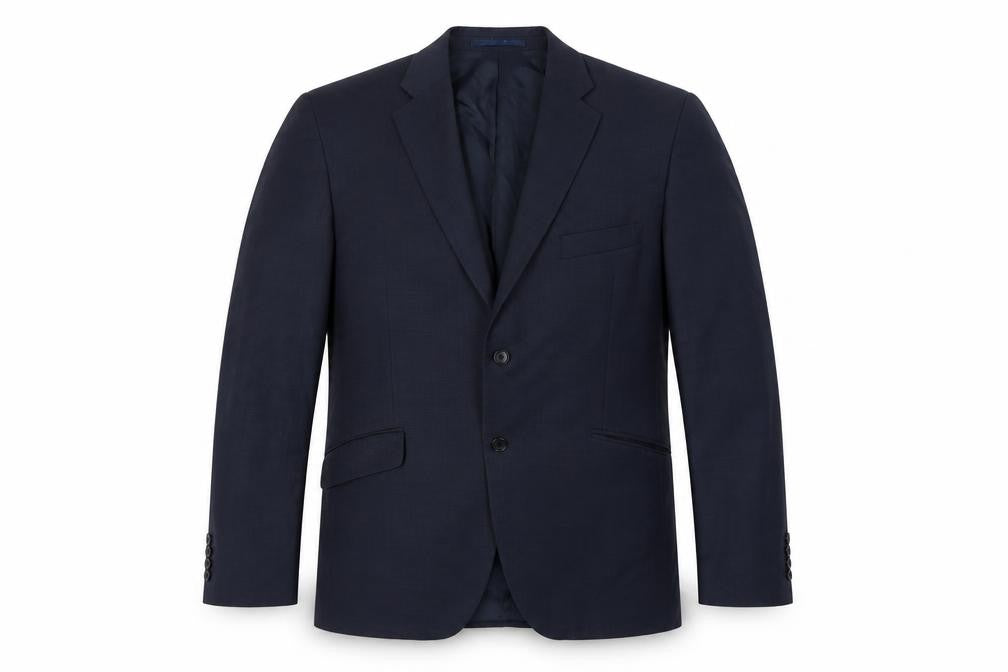 Front view of Howick Men's Blue Blazer 44R Regular Fit